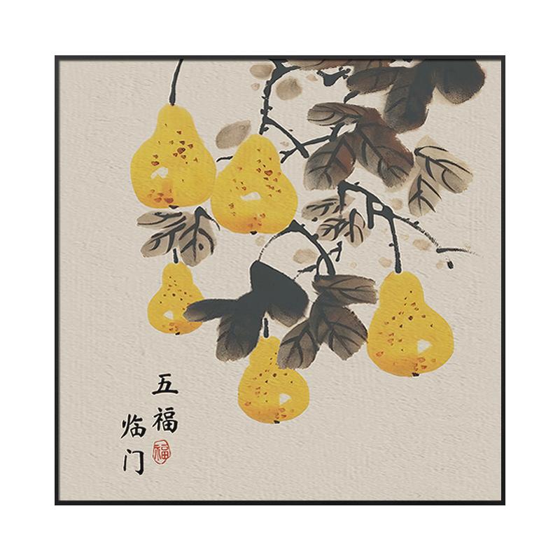 新中式福禄装饰画寓意好