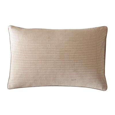 芮夫棉麻纯棉针织枕套一对装简约