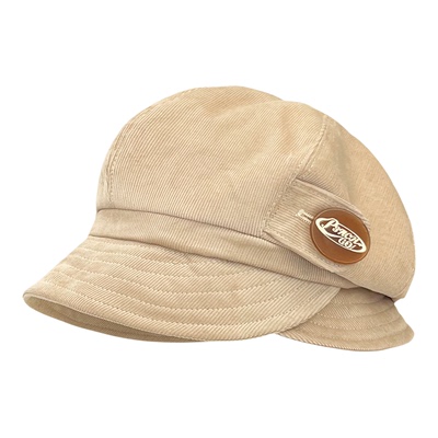 Classy key新加坡设计师联名款灯芯绒翻檐渔夫帽子复古百搭盆帽潮