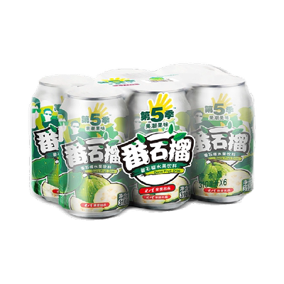 健力宝番石榴饮料310ml*6罐*2提