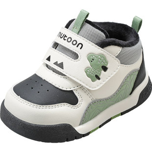 【杏运连连】牧童宝宝学步鞋2025冬季新款男童软底加绒女童面包鞋