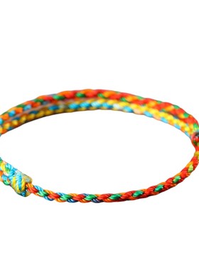 端午节朱砂五彩平安手绳