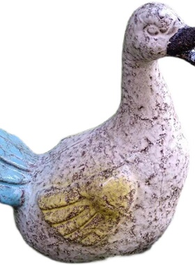 美式乡村风粗陶鸭子造景杂货摆件