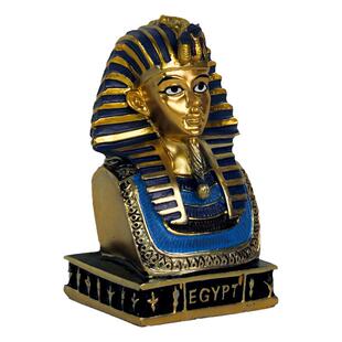 古埃及图坦卡蒙法老头像雕塑工艺品家居玄关装饰摆件旅游纪念品