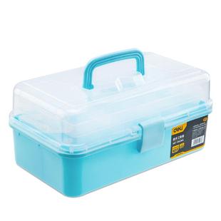 得力美术生工具箱画画多功能工具收纳盒家用小学生一年级大号箱子