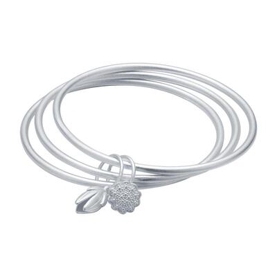 顺庆银楼足银手镯女三生三世小众