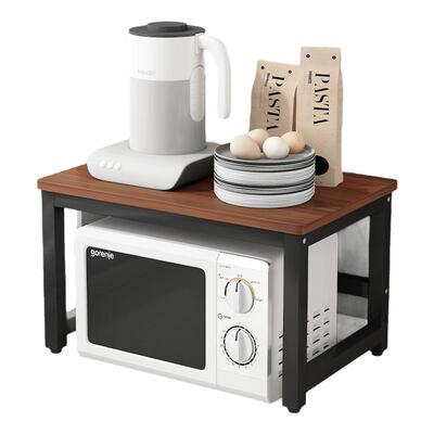 家用厨房微波炉架置物架台面收纳架整理架烤箱电饭煲支架储物架子
