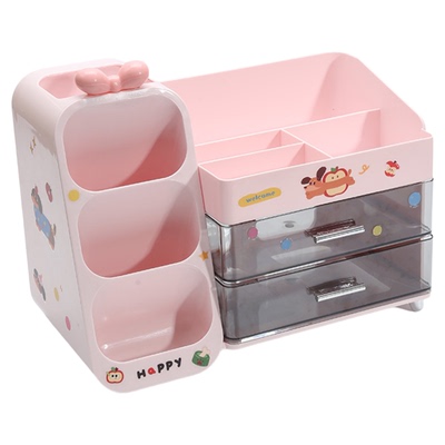 桌面放文具马克笔收纳盒