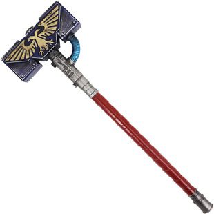 暗源战锤40K剑卫仲裁者瞻园军事锤斧武器PU软胶雷霆动力锤COS道具