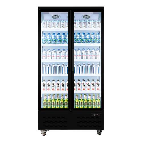 澳柯玛冷藏展示柜饮料柜冰箱商用双开门保鲜冰柜三啤酒柜风冷无霜