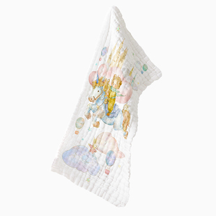 婴儿拍嗝巾长方巾宝宝防吐奶口水巾新生儿洗脸洗澡纱布毛巾吐奶垫