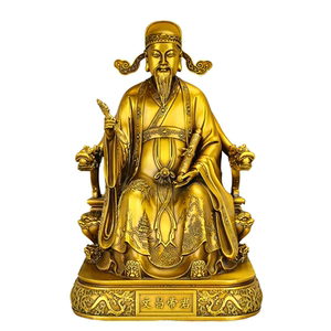 铜文昌帝君神像家居书房摆件装饰
