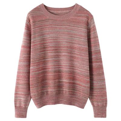 温柔风软糯加厚纯棉圆领针织衫