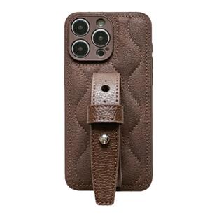 美拉德充气气质豆豆钉适用苹果17promax手机壳牛皮腕带新款iphone16/15系列苹果原创设计保护套小众ins风