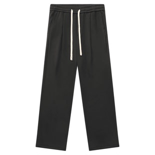 GWIT 三色加绒经典款垂感阔腿卫裤冬季重磅加厚保暖运动休闲裤男