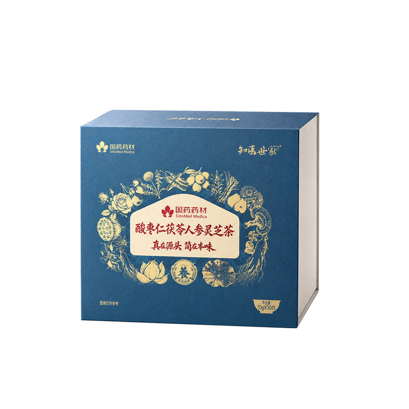 国药药材酸枣仁茯苓灵芝养生茶