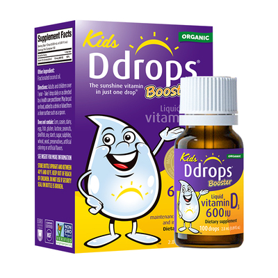 Ddrops滴卓思旗舰店婴幼儿童d3滴剂维生素d宝宝补钙婴儿1岁-18岁