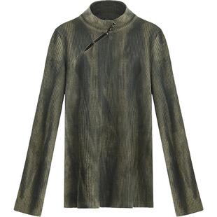 【折扣季】COCOBELLA新中式扎染针织衫高领长袖T恤女打底衫TS7062