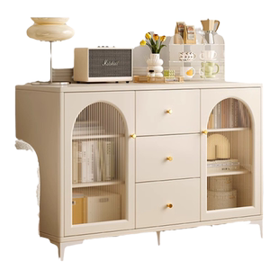 奶油风斗柜卧室抽屉柜床尾置物柜子客厅靠墙储物柜简约现代五斗柜