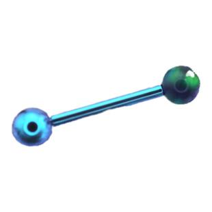 Shinma F-136钛合金火彩澳宝系列内螺纹幻彩舌钉舌环亚比穿刺