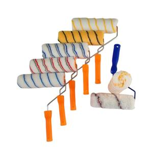 滚筒刷4-9寸无死角中毛长毛细毛乳胶漆涂料油漆滚筒刷可配加长杆