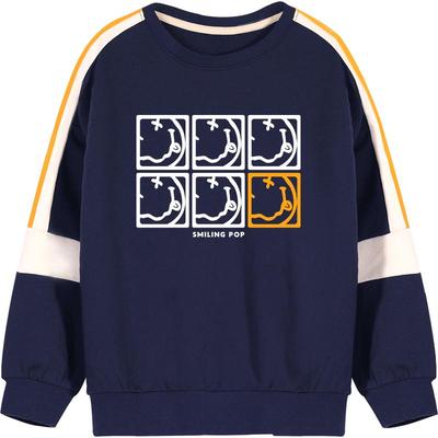 贝田一体绒加厚男童卫衣男童帅气