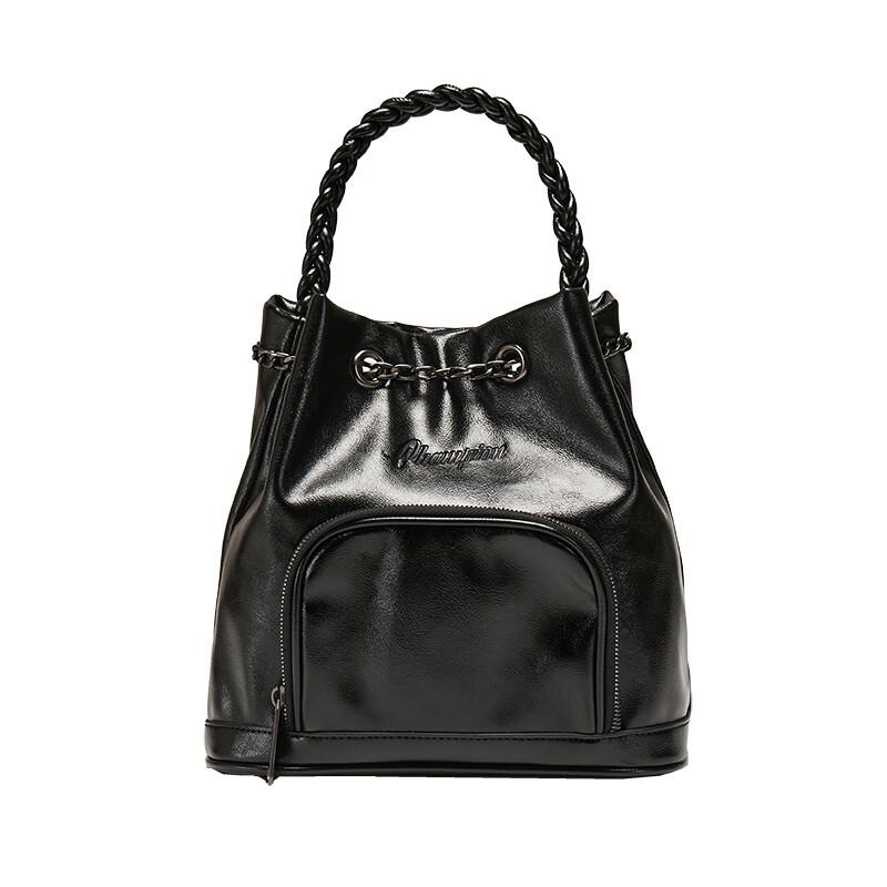 Champion冠军手提包25秋冬新款星云锁链包女银色双肩包背包水桶包