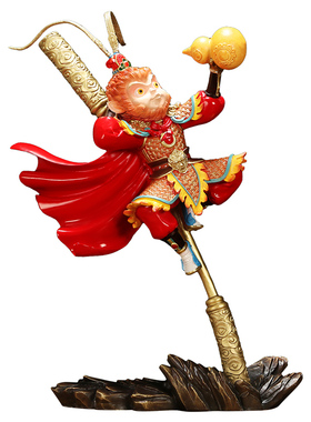 吉善缘《大圣献瑞》孙悟空摆件 家居客厅装饰铜猴子齐天大圣A0042