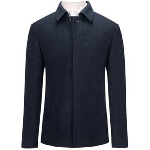 鼎铜羊绒大衣男加厚中年男士商务高端外套羽绒内胆毛呢男式中长款