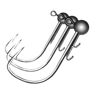 黑坑铅头钩wacky精细钓缓沉鳜鲈鱼小克重大钩门路亚微铅竞技鱼钩