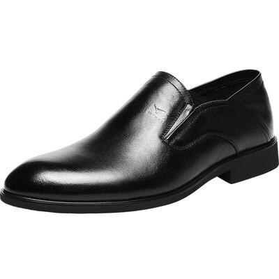 春季男士真皮商务休闲鞋