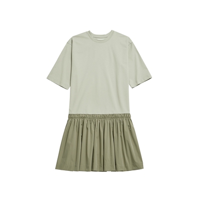 IIIVIVINIKO2026夏季新款T恤拼接连衣裙伞裙女M620615385E