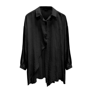 现代舞爵士风防晒衬衫外套衬衣上衣黑色练功服开衫男女舞蹈服飘逸