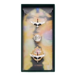 daparo昔酒联名丹顶鹤李白胸针女男项链戒指吊坠生日礼物小众徽章