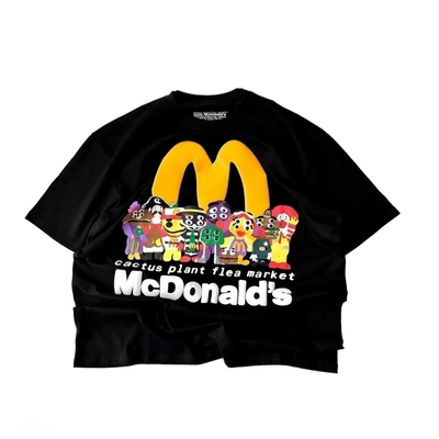 CPFM美式休闲麦当劳印花情侣短袖