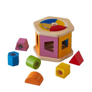 英氏婴幼儿童早教蒙氏六面体宝宝益智形状认知玩具数字屋积木屋