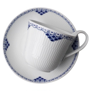 山水一间景德镇陶瓷唐草咖啡杯碟280ml套装下午茶套装法式中古杯