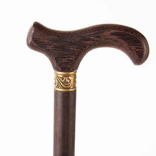 拐杖老人防滑四脚龙头拐棍鸡翅木手杖实木拐仗木质轻便红木老年人