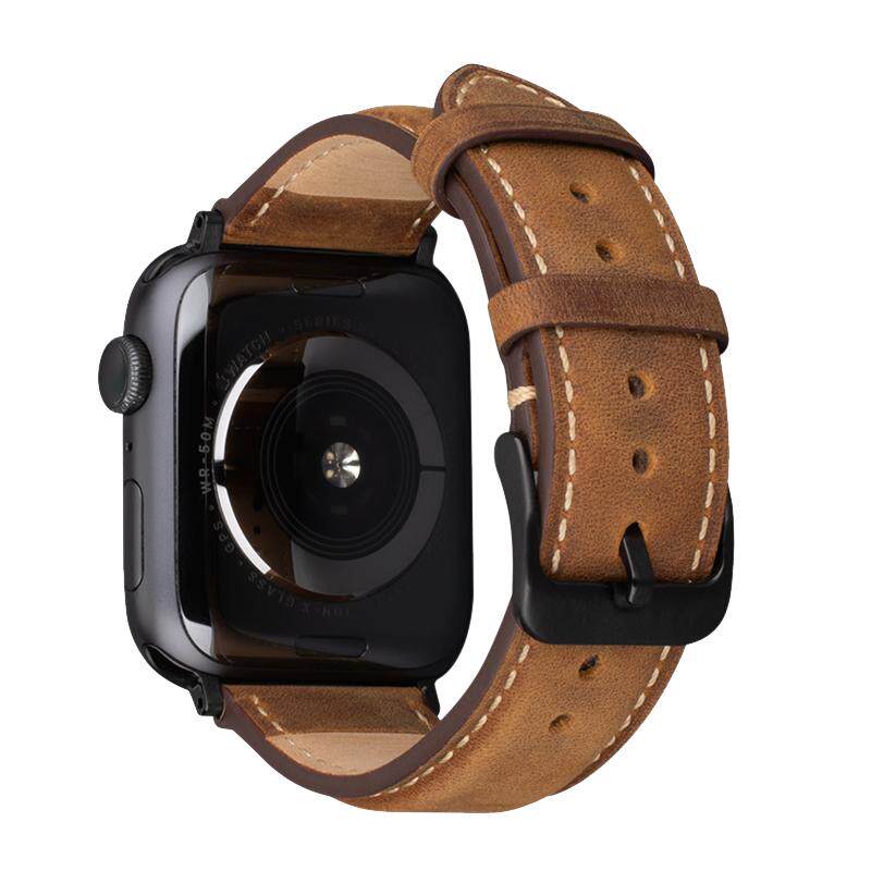 2025新款iWatch11表带Trogonic特酷客适用苹果S10手表真皮AppleWatch9ultra3疯马牛皮S