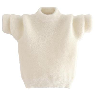 水貂绒儿童毛衣男秋冬季