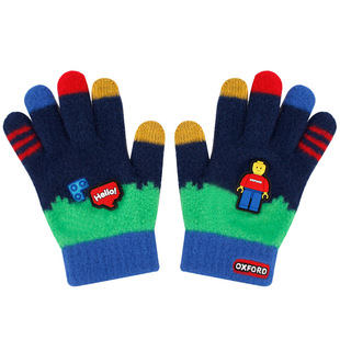 韩国winghouse库洛米儿童手套女孩小学生秋冬季保暖针织宝宝手套