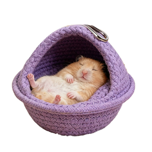 金丝熊冬天保暖仓鼠棉窝 过冬洞穴式防误食蜜袋鼯冬季躲避屋 鸟窝