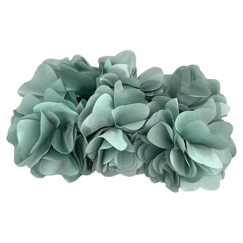 薄荷蓝绿色花朵香蕉夹女超仙发夹扭扭夹氛围感甜美韩系易梦玲同款
