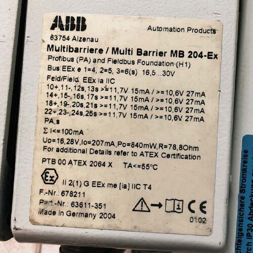 议 价装防爆隔离栅MB204Ex工业自动可 维修