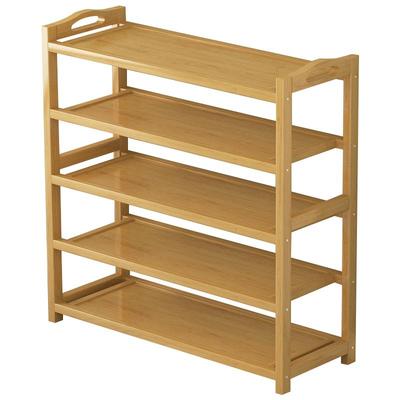 微茂楠竹全板鞋架结实稳固置物架