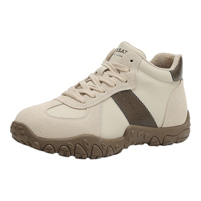 星期六冬季加绒女鞋高帮德训鞋