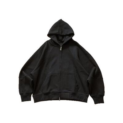 Light Weight春季新品550g连帽显壮短款拉链重磅廓型cleanfit卫衣