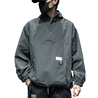 连帽冲锋衣宽松休闲工装夹克
