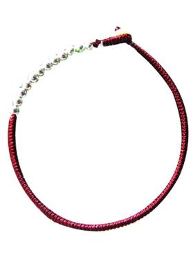 闪闪发亮的自己纯银金刚结手绳