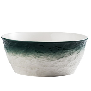 渐变石纹碗单个家用碗碟套装汤碗创意陶瓷碗饭碗日式餐具沙拉碗